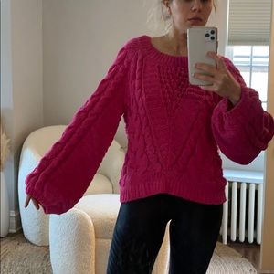 Pink chunky sweater
